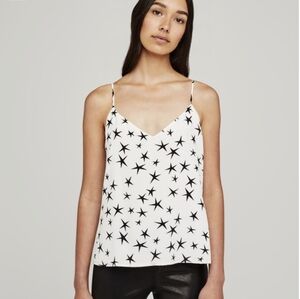 L'AGENCE Black and White Star Camisole